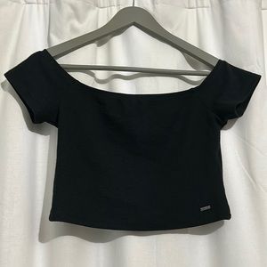 Hollister Off the Shoulder Cropped Top